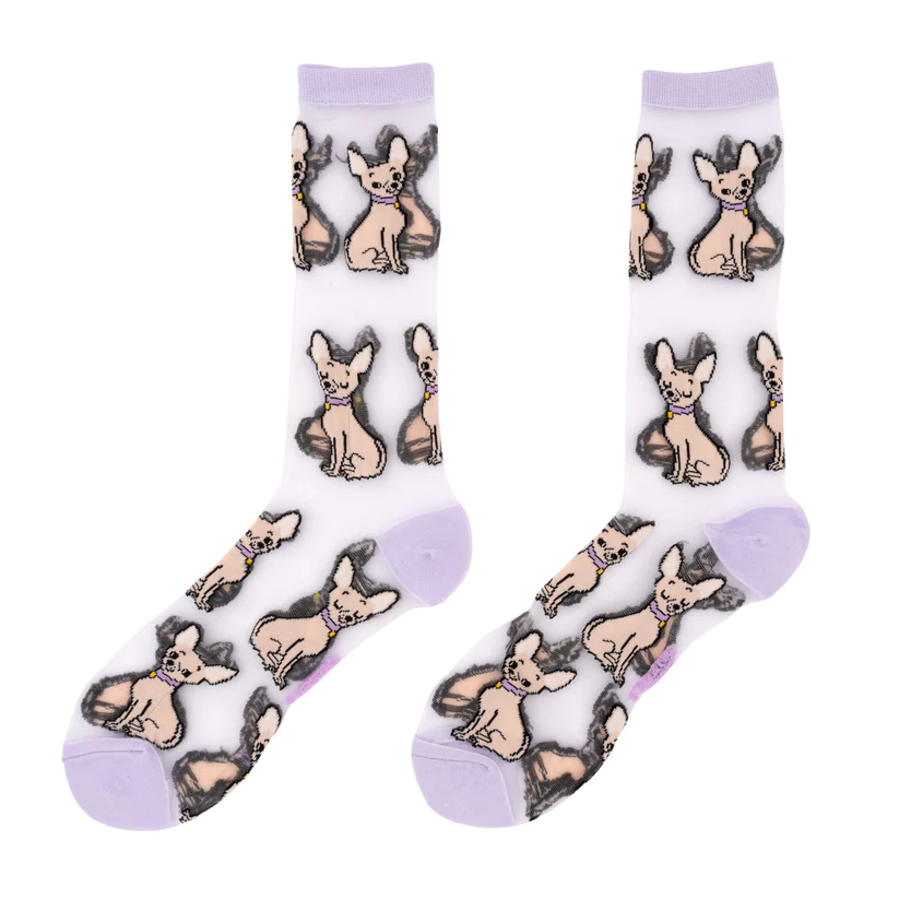 Chihuahua Sheer Socks