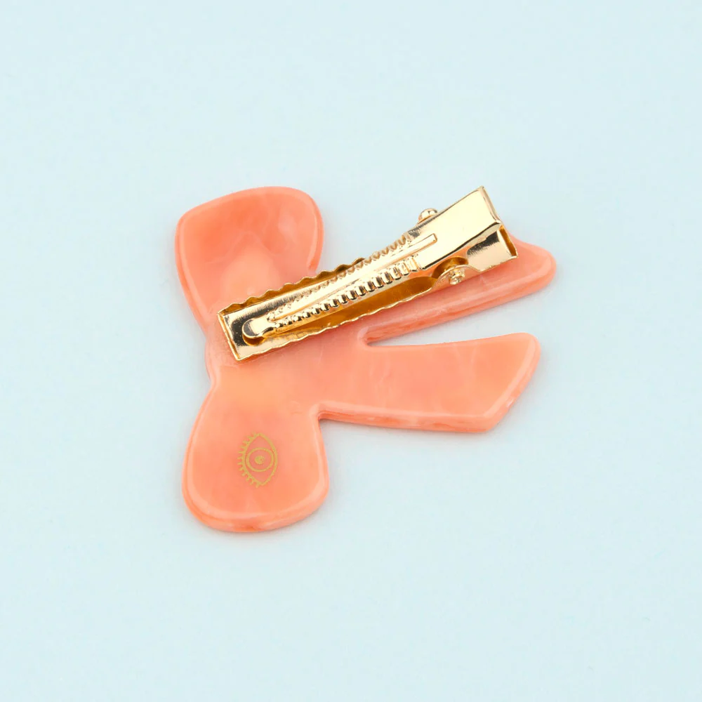 Pink Ribbon Mini Hair Claw