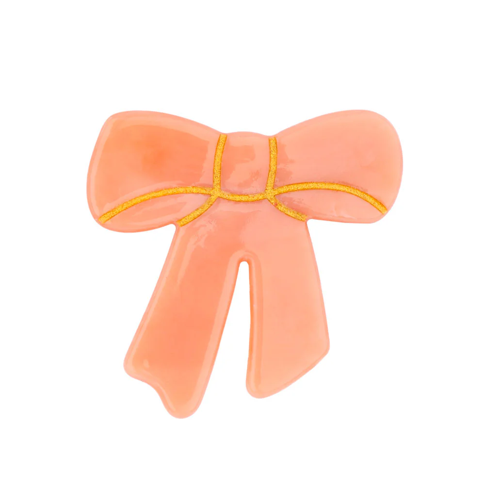 Pink Ribbon Mini Hair Claw