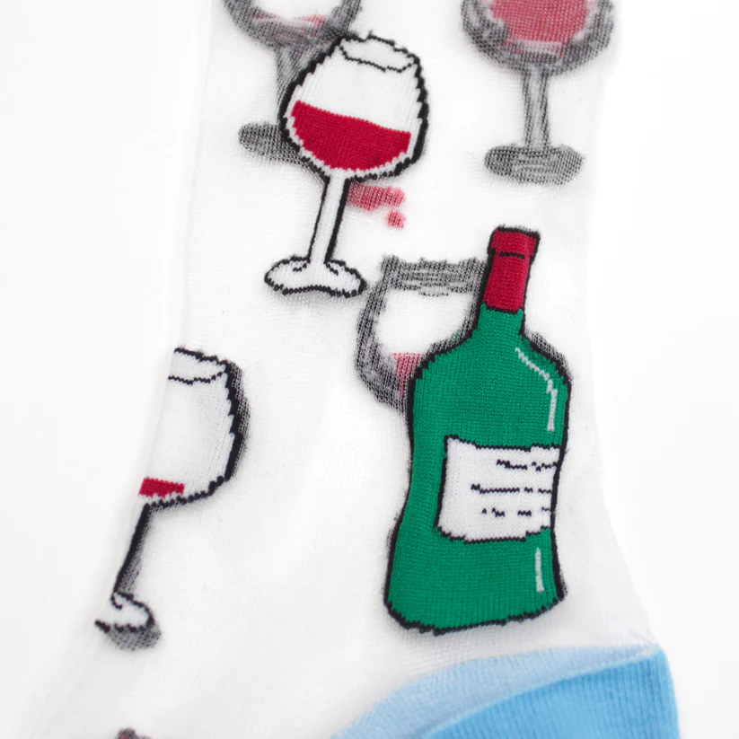 Wine Sheer Socks