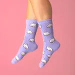 Ghost Cat Glow Socks