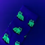 Ghost Cat Glow Socks