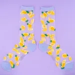 Lemon Sheer Socks