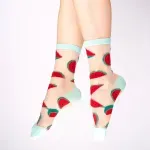 Watermelon Sheer Socks