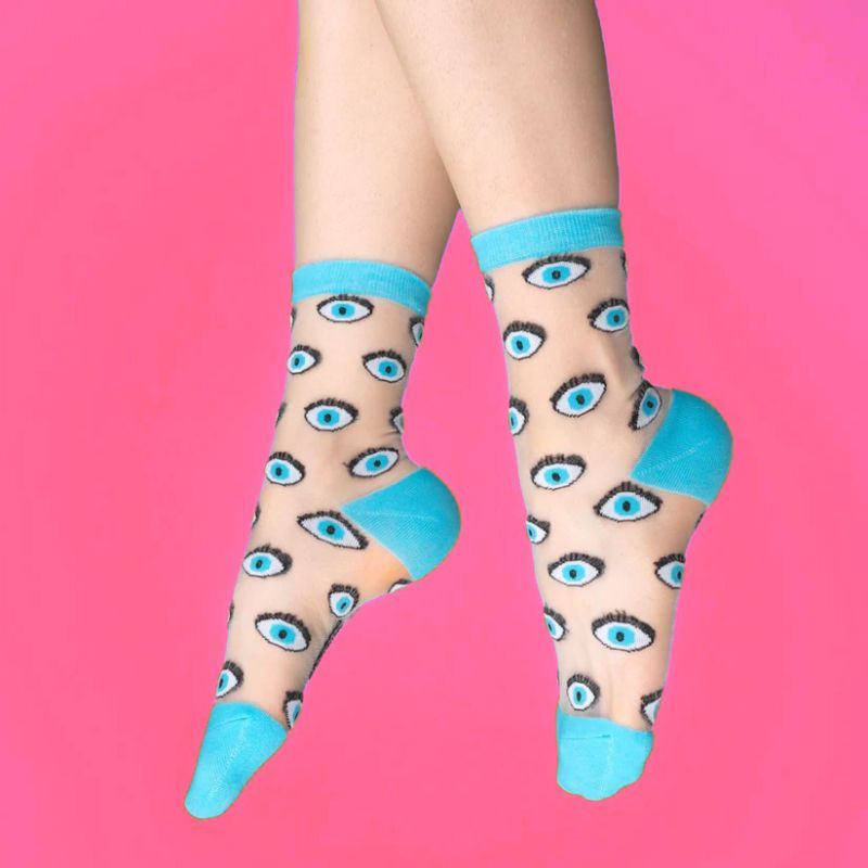 Φωτογραφία από Eye Sheer Socks Blue